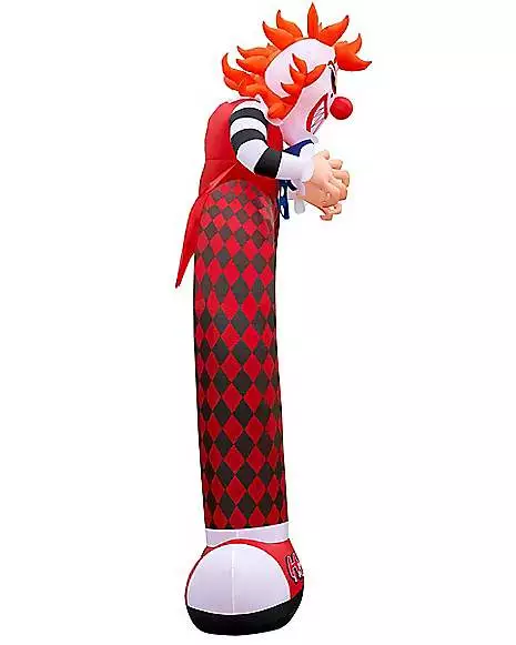 12 Ft LED Scary Clown Archway Inflatable Decoration 5 12 Ft LED Scary Clown Archway Inflatable Decoration - Image 3