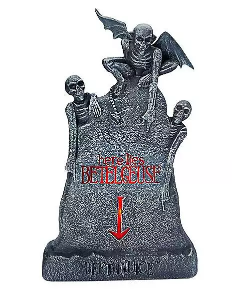LED Here Lies Beetlejuice Tombstone 3 LED Here Lies Beetlejuice Tombstone
