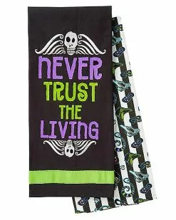 Never Trust The Living Dishtowels 2 Pack - Beetlejuice
