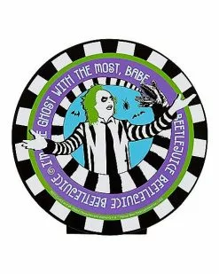 Round Beetlejuice Tabletop Sign