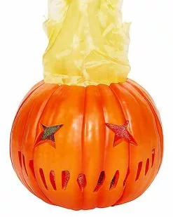 Light-Up Flaming Pumpkin - Trick 'r Treat 13 Light-Up Flaming Pumpkin - Trick 'r Treat -Spirit Halloween Shop 01490200 d