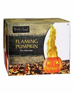 Light-Up Flaming Pumpkin - Trick 'r Treat 14 Light-Up Flaming Pumpkin - Trick 'r Treat -Spirit Halloween Shop 01490200 e