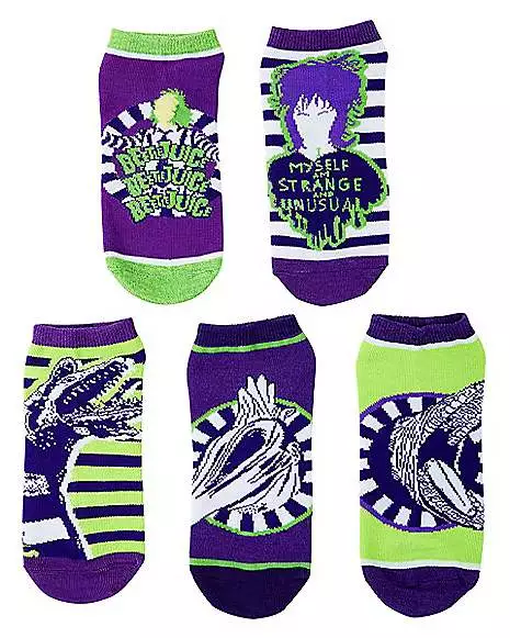Beetlejuice Ankle Socks - 5 Pair 3 Beetlejuice Ankle Socks - 5 Pair