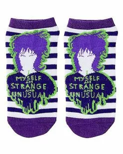 Beetlejuice Ankle Socks - 5 Pair 10 Beetlejuice Ankle Socks - 5 Pair -Spirit Halloween Shop 01494590 c