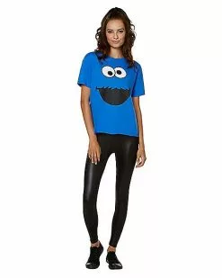 Adult Cookie Monster T Shirt - Sesame Street 9 Adult Cookie Monster T Shirt - Sesame Street -Spirit Halloween Shop 01496322 d