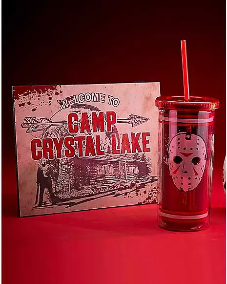 Jason Voorhees Jersey Cup With Straw 20 Oz. - Friday The 13th 5 Jason Voorhees Jersey Cup With Straw 20 Oz. - Friday The 13th - Image 3