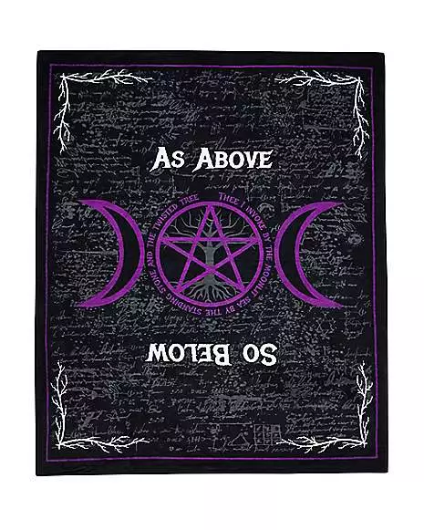 As Above So Below Fleece Blanket 3 As Above So Below Fleece Blanket