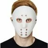 Glow In The Dark Hockey Half Mask 2 Glow In The Dark Hockey Half Mask -Spirit Halloween Shop 01501089 a