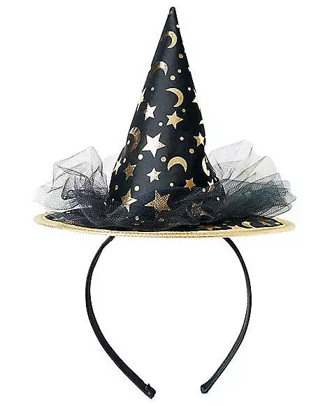 Celestial Mini Witch Hat Headband 3 Celestial Mini Witch Hat Headband