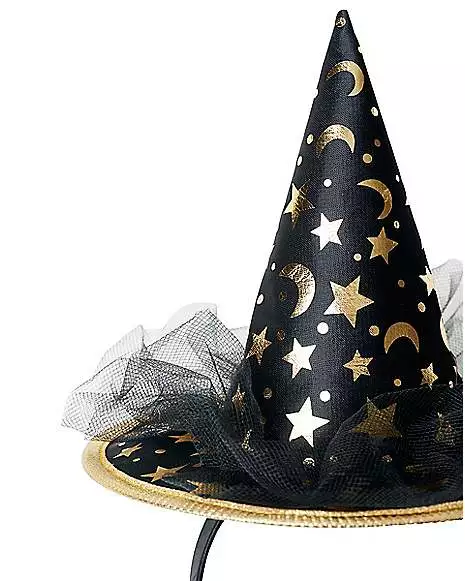 Celestial Mini Witch Hat Headband 4 Celestial Mini Witch Hat Headband - Image 2