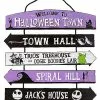 Halloween Town Ladder Sign - The Nightmare Before Christmas 1 Halloween Town Ladder Sign - The Nightmare Before Christmas -Spirit Halloween Shop 01515014 a