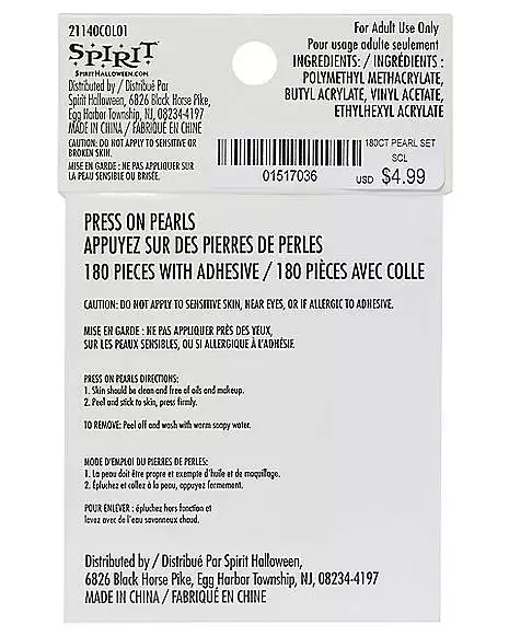 White Press On Pearls 5 White Press On Pearls - Image 3