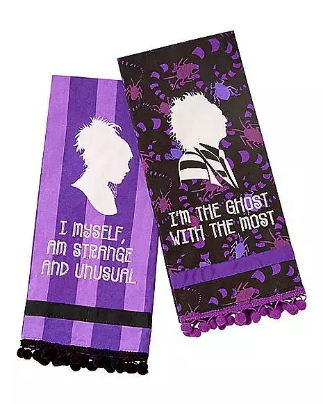 Lydia And Beetlejuice Quote Dishtowels 2 Pack - Beetlejuice 3 Lydia And Beetlejuice Quote Dishtowels 2 Pack - Beetlejuice