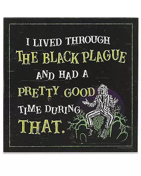 Black Plague Beetlejuice Sign 3 Black Plague Beetlejuice Sign