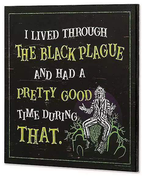 Black Plague Beetlejuice Sign 4 Black Plague Beetlejuice Sign - Image 2