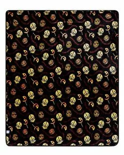 Sam Reversible Fleece Blanket - Trick 'r Treat 8 Sam Reversible Fleece Blanket - Trick 'r Treat -Spirit Halloween Shop 01530880 c