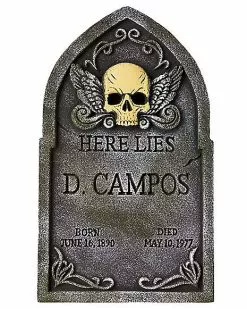 21 Inch D. Campos Tombstone - Decorations