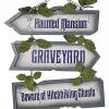 The Haunted Mansion Graveyard Sign - Disney 1 The Haunted Mansion Graveyard Sign - Disney -Spirit Halloween Shop 01541218 a