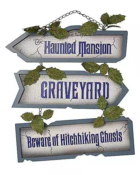 The Haunted Mansion Graveyard Sign - Disney 3 The Haunted Mansion Graveyard Sign - Disney