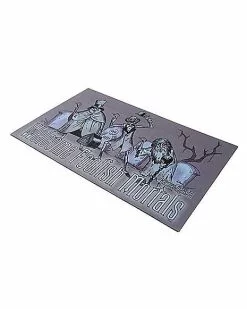 Welcome Foolish Mortals Doormat - The Haunted Mansion -Spirit Halloween Shop 01542778 c