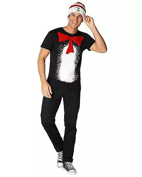 Adult Cat In The Hat Costume Kit - Dr. Seuss 3 Adult Cat In The Hat Costume Kit - Dr. Seuss