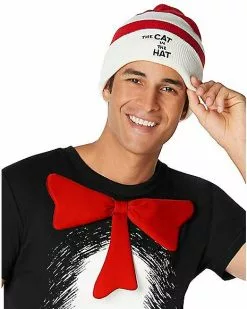 Adult Cat In The Hat Costume Kit - Dr. Seuss 7 Adult Cat In The Hat Costume Kit - Dr. Seuss -Spirit Halloween Shop 01543123 c