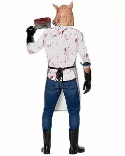 Adult Pig Butcher Costume 6 Adult Pig Butcher Costume -Spirit Halloween Shop 01543743 b