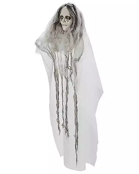 3 Ft Hanging Creepy Floating Ghost Decoration 5 3 Ft Hanging Creepy Floating Ghost Decoration - Image 3