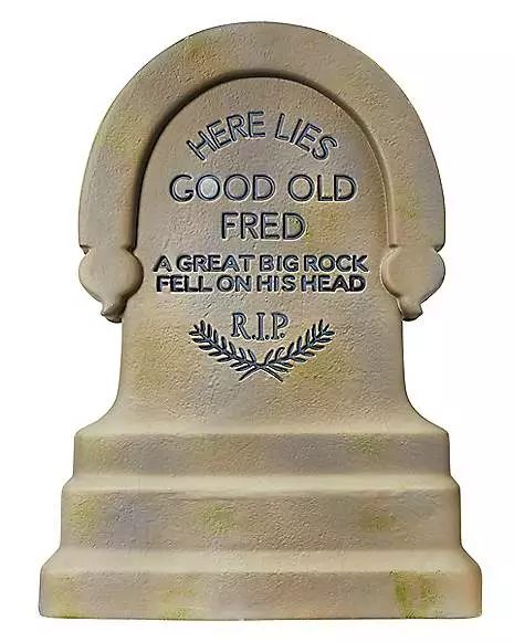 24 Inch The Haunted Mansion Fred Tombstone - Disney 3 24 Inch The Haunted Mansion Fred Tombstone - Disney