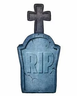 4 Ft Light-Up Tombstone Inflatable Decoration 10 4 Ft Light-Up Tombstone Inflatable Decoration -Spirit Halloween Shop 01547496 c