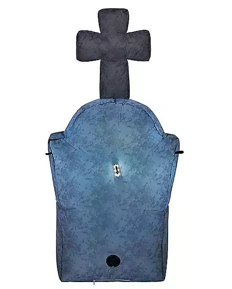 4 Ft Light-Up Tombstone Inflatable Decoration 6 4 Ft Light-Up Tombstone Inflatable Decoration - Image 4