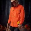 Sam Hooded Button-Up Shirt - Trick 'r Treat 2 Sam Hooded Button-Up Shirt - Trick 'r Treat -Spirit Halloween Shop 01548122 a