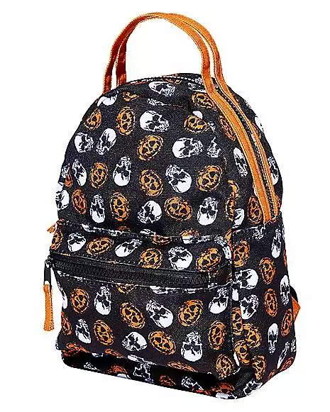 Skull And Pumpkin Mini Backpack 4 Skull And Pumpkin Mini Backpack - Image 2