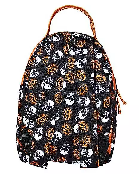 Skull And Pumpkin Mini Backpack 6 Skull And Pumpkin Mini Backpack - Image 4