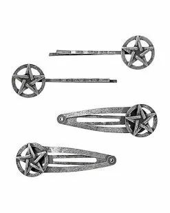 Pentagram Hair Clips