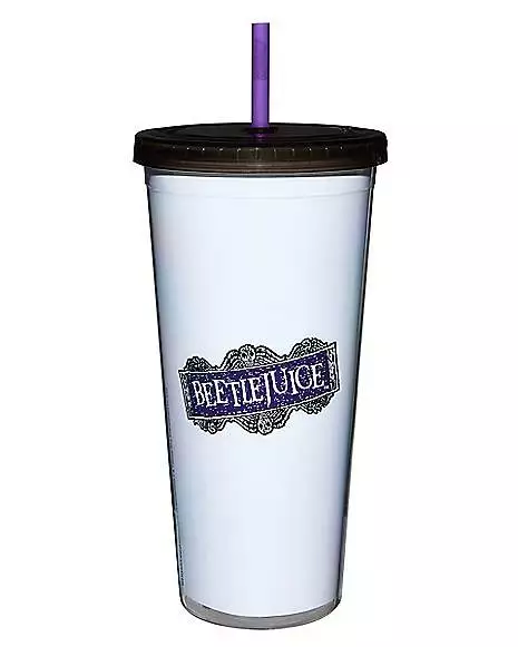 No Feet Cup With Straw 20 Oz. - Beetlejuice 4 No Feet Cup With Straw 20 Oz. - Beetlejuice - Image 2