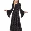 Kids Black Hooded Dress 1 Kids Black Hooded Dress -Spirit Halloween Shop 01558378 a