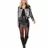 Adult Cropped Skeleton Jacket 2 Adult Cropped Skeleton Jacket -Spirit Halloween Shop 01559814 a