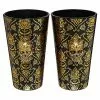 Gothic Noir Skull Glass Set 2 Pack - 16 Oz. 2 Gothic Noir Skull Glass Set 2 Pack - 16 Oz. -Spirit Halloween Shop 01564442 a