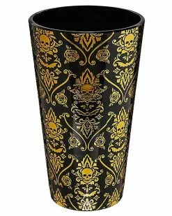 Gothic Noir Skull Glass Set 2 Pack - 16 Oz. -Spirit Halloween Shop 01564442 d