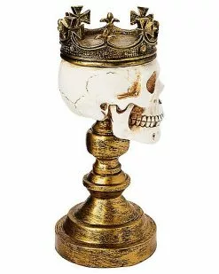 Crowned Skull Candle Holder 9 Crowned Skull Candle Holder -Spirit Halloween Shop 01564491 d