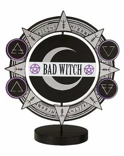 Spinning Bad Witch Good Witch Tabletop Sign 8 Spinning Bad Witch Good Witch Tabletop Sign -Spirit Halloween Shop 01564756 c