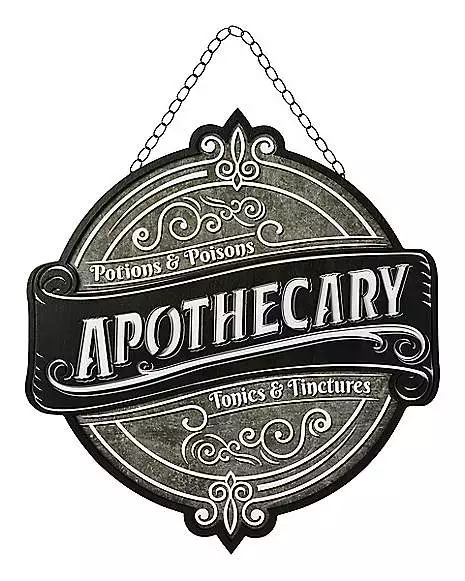 Apothecary Hanging Sign 3 Apothecary Hanging Sign