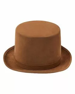 Brown Top Hat - Deluxe -Spirit Halloween Shop 01572973 d