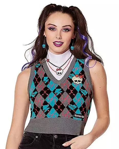Adult Monster High Alumni Sweater Vest 3 Adult Monster High Alumni Sweater Vest