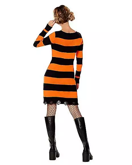 Adult Pumpkin Sweater Dress 4 Adult Pumpkin Sweater Dress - Image 2