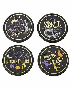 Hocus Pocus Coasters 4 Pack - Disney -Spirit Halloween Shop 01577899 d