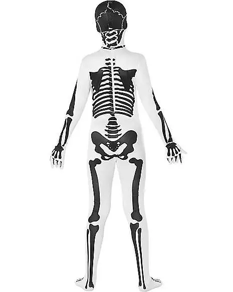 Black And White Skeleton Skin Suit Costume 5 Black And White Skeleton Skin Suit Costume - Image 3