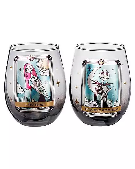Star-Crossed Lovers Drinkware Set 2 Pack 20 Oz. - The Nightmare Before 3 Star-Crossed Lovers Drinkware Set 2 Pack 20 Oz. - The Nightmare Before