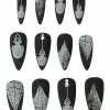 Black Widow Witch Press On Nails 2 Black Widow Witch Press On Nails -Spirit Halloween Shop 01582337 a